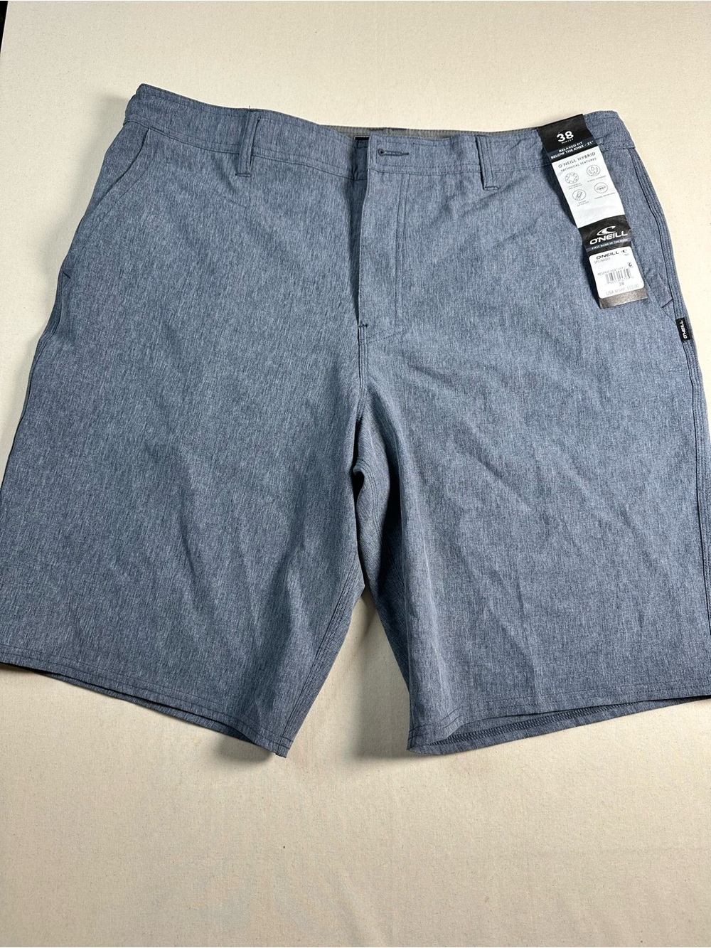 O'Neill Reserve Heather 21" Hybrid Shorts 38 waist